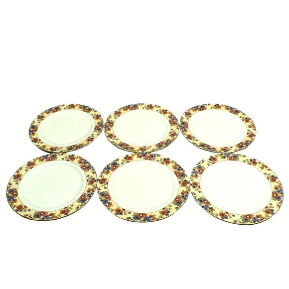 Plates Aynsley Floral 6-piece set made in England - Picture 1 of 12